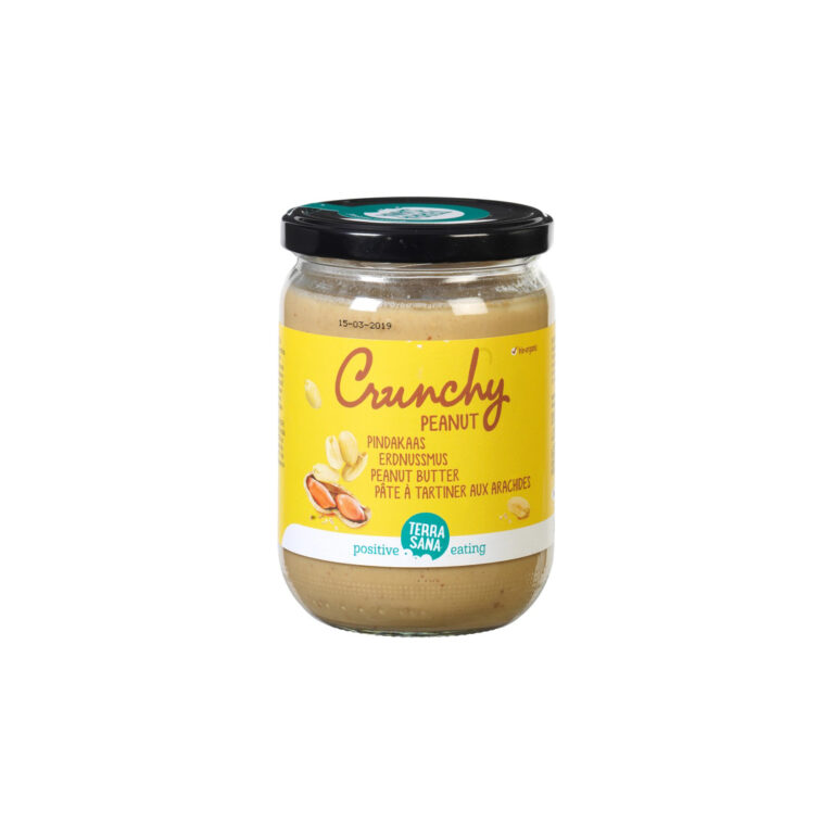 Jordnötsmör crunchy utan salt EKO 500 g