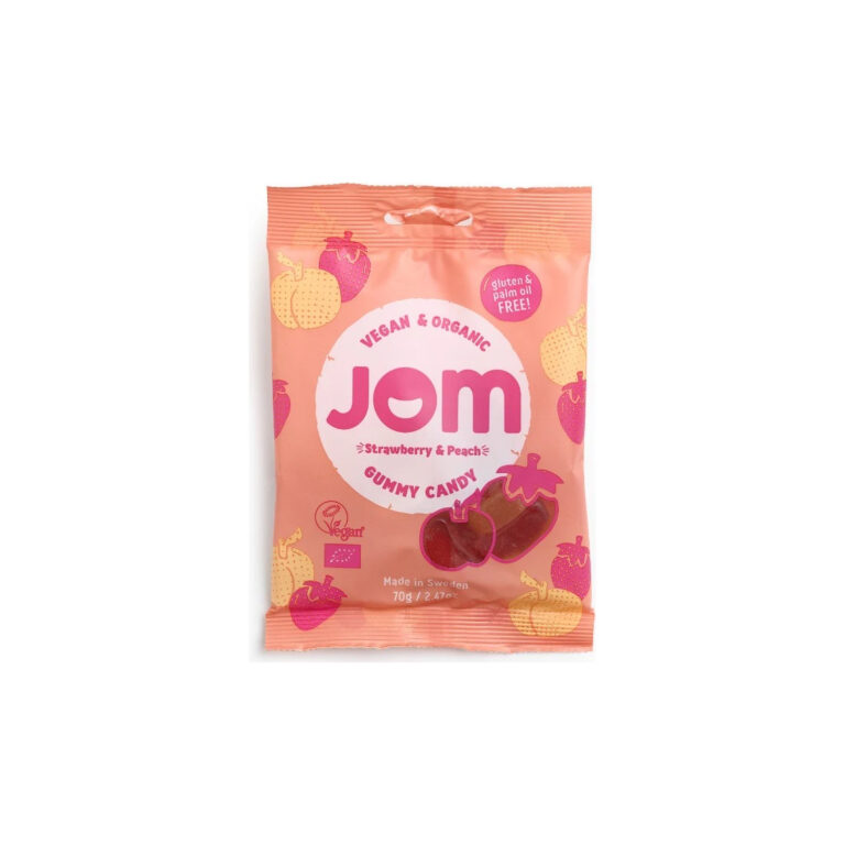 Jom strawberry & peach EKO70 g