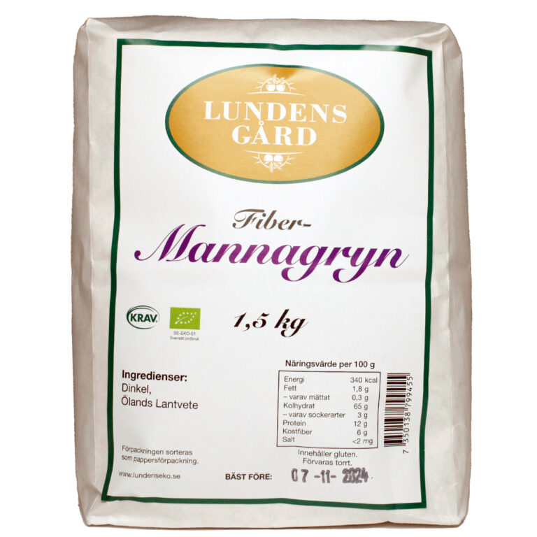 Mannagryn 1,5 kg KRAV
