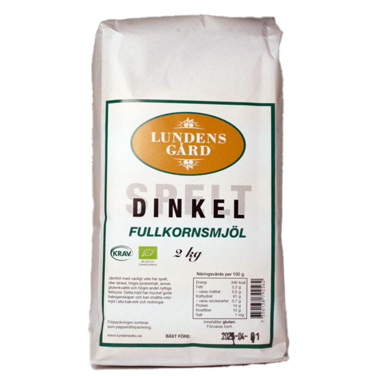 Spelt fullkornsmjöl 2 kg KRAV