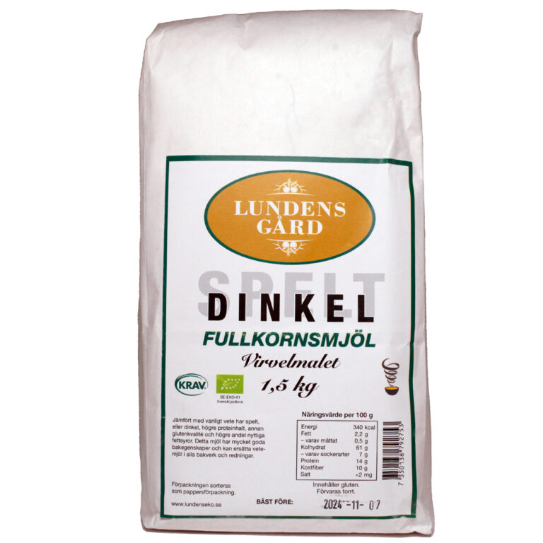 Spelt virvelmalt 1,5 kg KRAV
